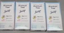 4 X SECRET Clinically Proven ALUMINUM FREE Deodorant Stick CHERRY BLOSSOM 1.4 OZ