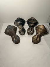 Set Of 4 Antique Cast Iron Tub Ball Claw Bathtub Feet Legs 