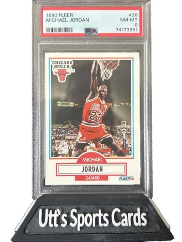 1990 FLEER #26 MICHAEL JORDAN PSA 8