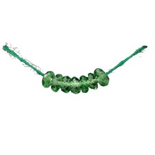 Tsavorite Garnet Faceted Roundel Beads Green 3.5x2mm to 2.5x1.5mm 7 Beads