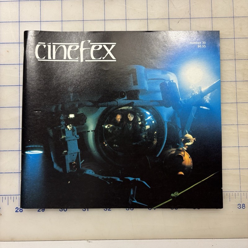 Cinefex Magazine #39 the Abyss August 1989 Special Visual Effects Issue