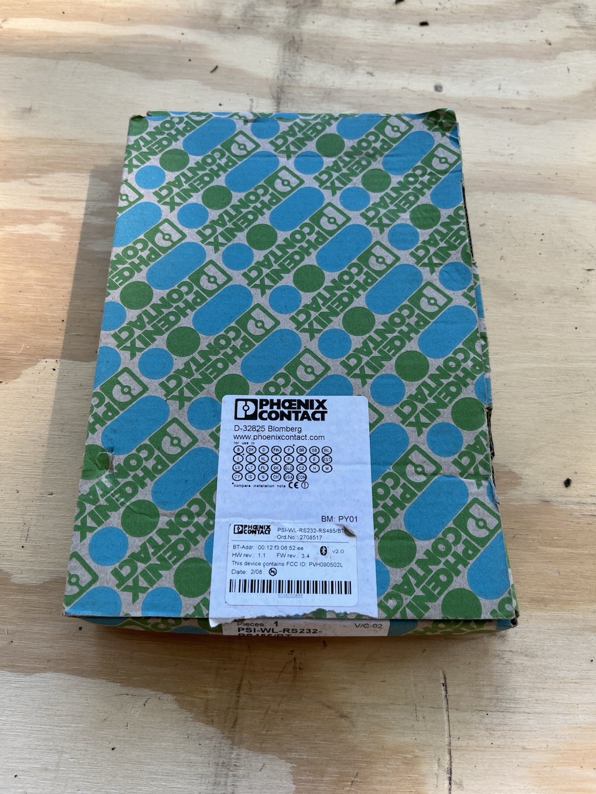 NOS Phoenix Contact PSI-WL-RS232-RS485/BT RS-232/RS-485 Bluetooth Module 2708517