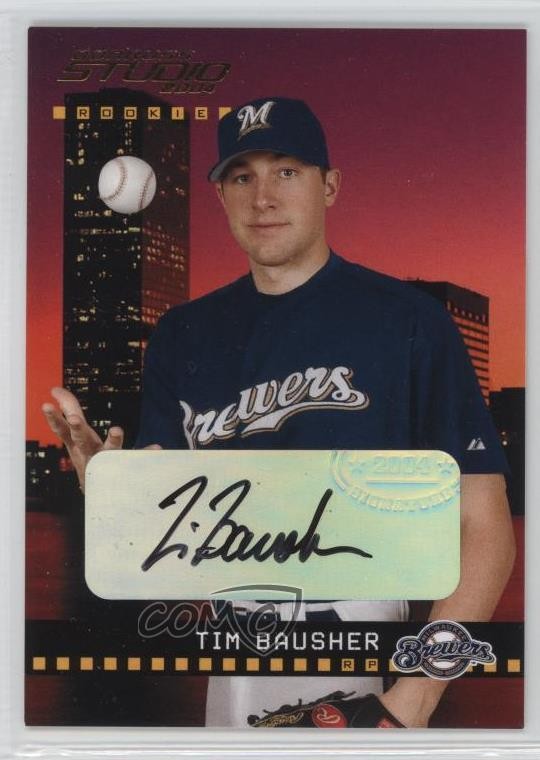 2004 Donruss Studio Rookie 363/800 Tim Bausher #217 Auto n8a