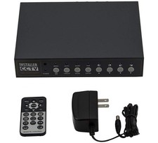 Installer CCTV 4CH Video Color Quad Multiplexer with Loopout, Remote Control ...