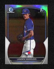 2023 Bowman Draft Landen Maroudis Chrome Refractor 1st Bowman #BDC-138 Blue Jays
