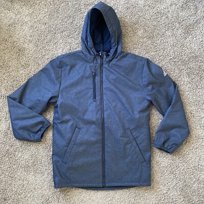 Adidas Game Built Jacket Navy Black Full Zip Heavyweight Coat BV3958 Mens  Medium