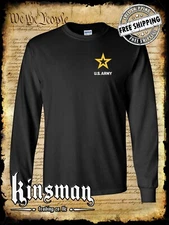US Army New Logo Crest Long Sleeve T-Shirt United States of America Military