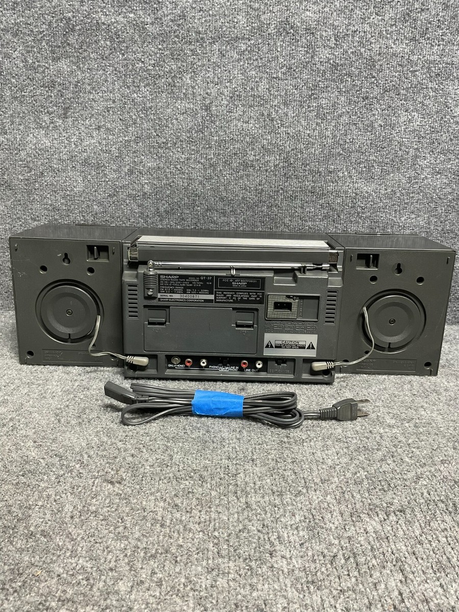 Sharp Stereo AM/FM Radio Tape Recorder QT37, Free-Edge Sharp Stereo AM/FM Radio Tape Recorder QT37, Free-Edge