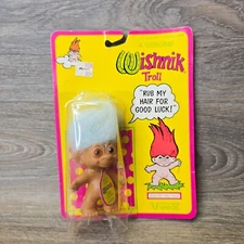 Vintage Troll Lot of 2 Wishnick Troll Uneeda Toys And Things in Package 3 in