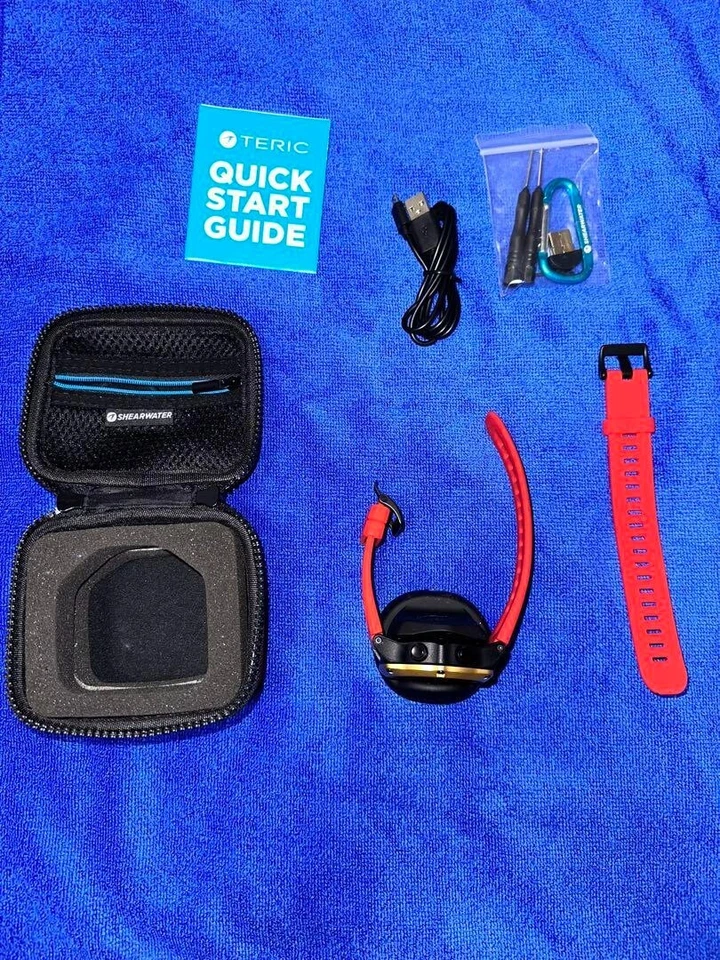 Relógio de pulso SHEARWATER TERIC 2020 edição limitada ouro vermelho mergulho computador usado - Imagem 3 de 4