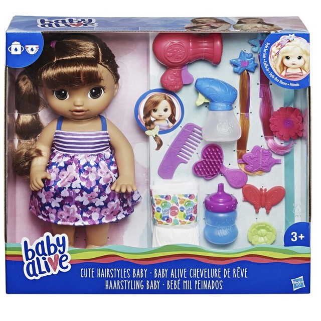 baby alive brown hair cute hairstyles baby by hasbro