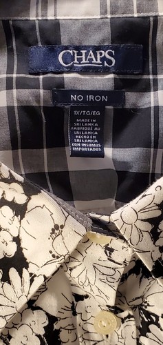 Camisa para mujer Chaps 1X botón, cuello, floral, manga larga - Imagen 3 de 16