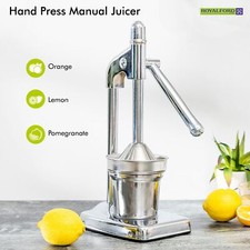 Manual Citrus Juicer Hand Press Juice Extractor Fruit Squeezer Stainless Steel