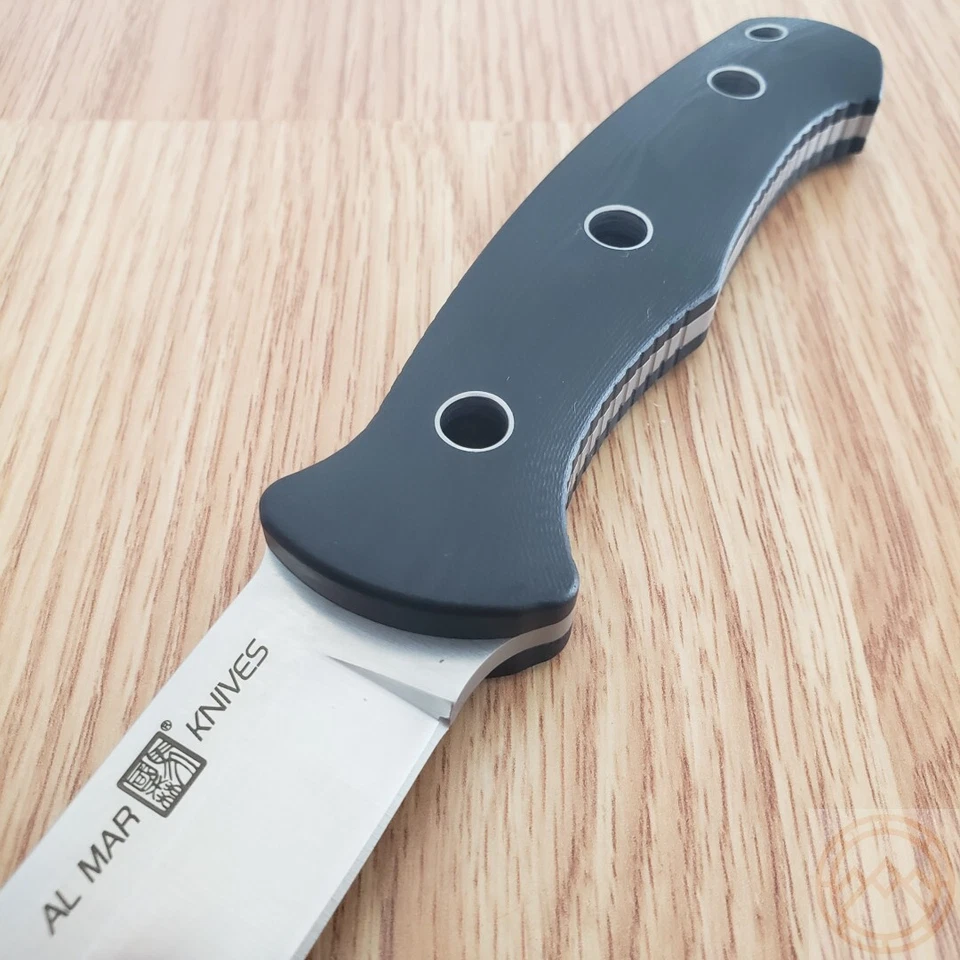 Al Mar S.E.R.E. Cuchillo Fijo Operator 40 4" Herramienta D2 Hoja de Acero Negro Mango G10 Foto 4 de 4