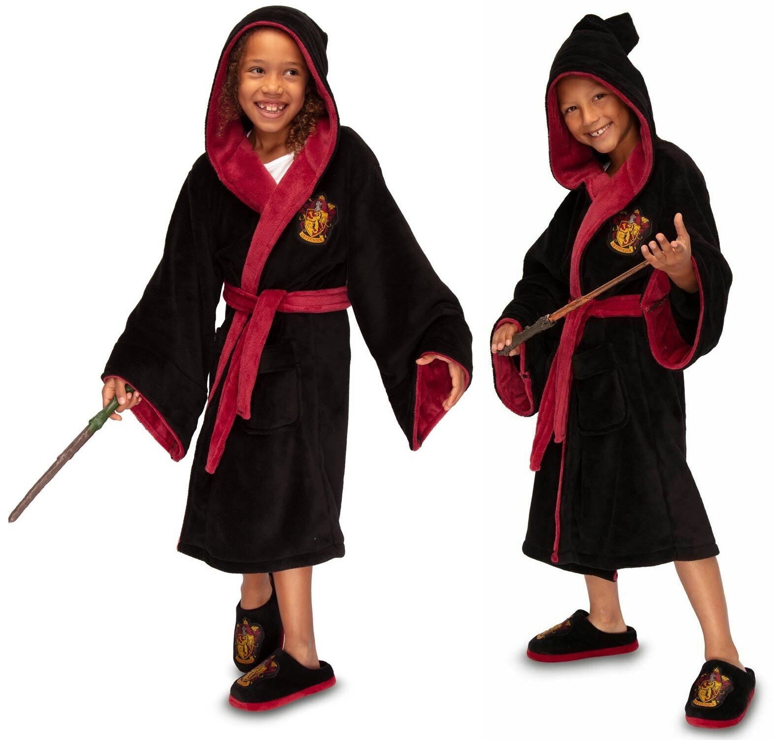Kids Bathrobe Harry Potter Gryffindor Dressing Bathrobe Unisex Kids Age 13-15