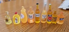Doll Dollhouse Accessories Miniature Liquor Drink Bottles 1-1.5" Various Labels