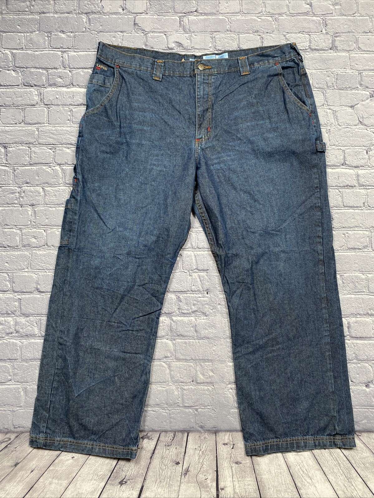 Lapco FR Jeans Mens 44x32 (43x30) Dark Wash Cat2 Workwear Flame Resistant Denim