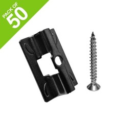 Black Stainless Steel T-Clips For WPC Composite Decking