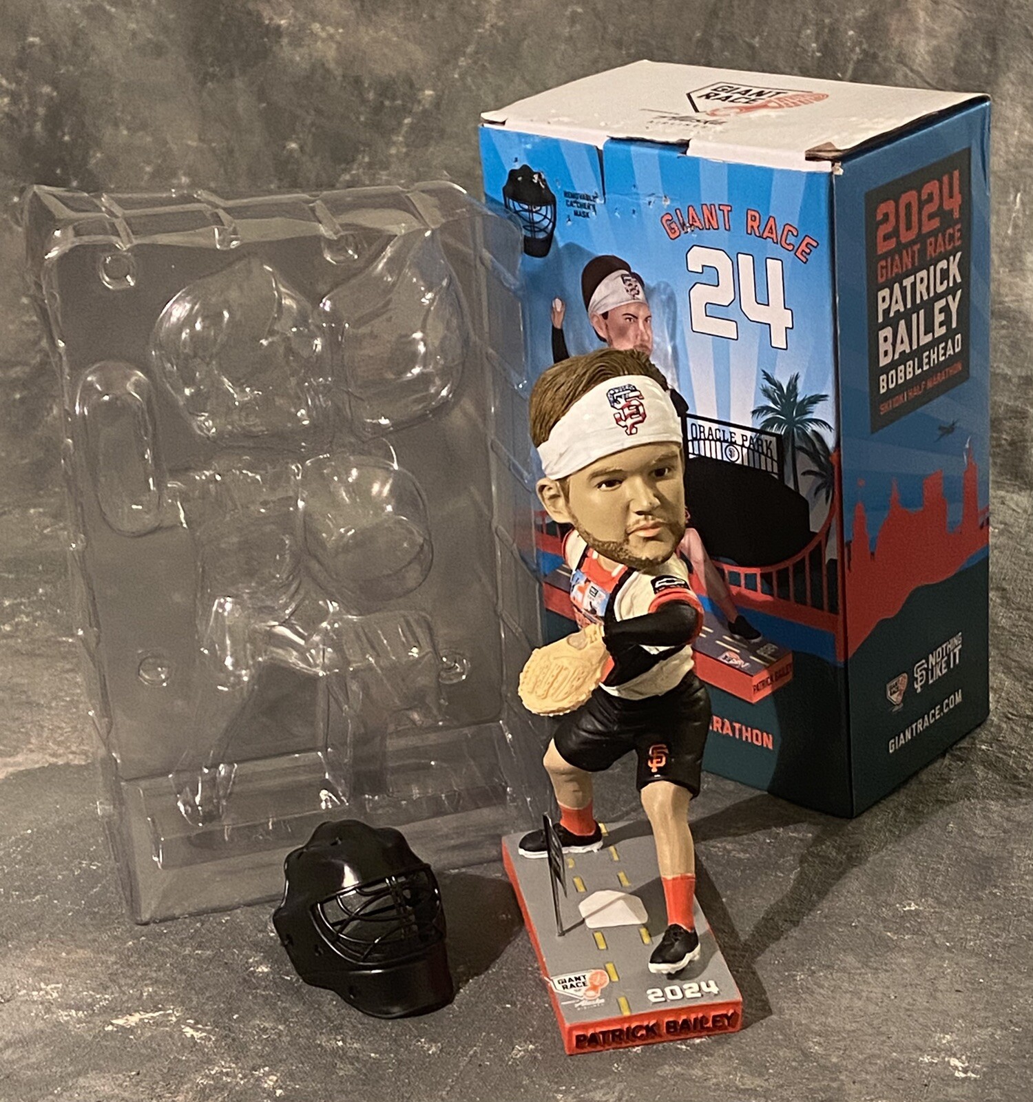 San Francisco Giants 2024 Patrick Bailey SF Race Bobblehead Mint In Box.
