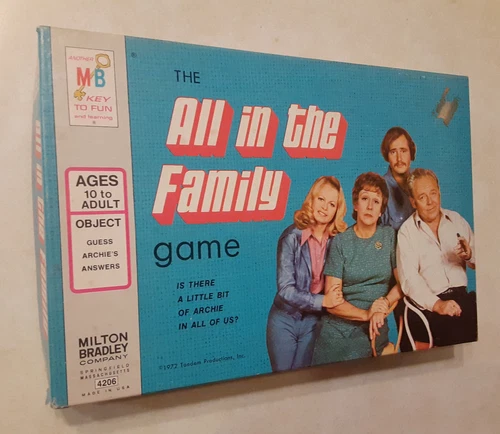 Vintage All in the Family Game Milton Bradley 1972 COMPLETE VG+ Norman Lear