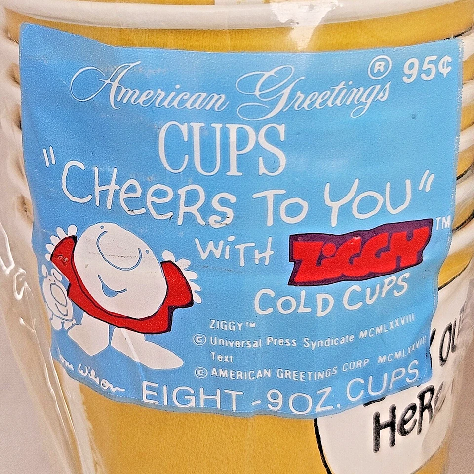 Ziggy Graduation 16 Disposable Hot Cold Cups American Greetings Look Out World - Image 2 of 4