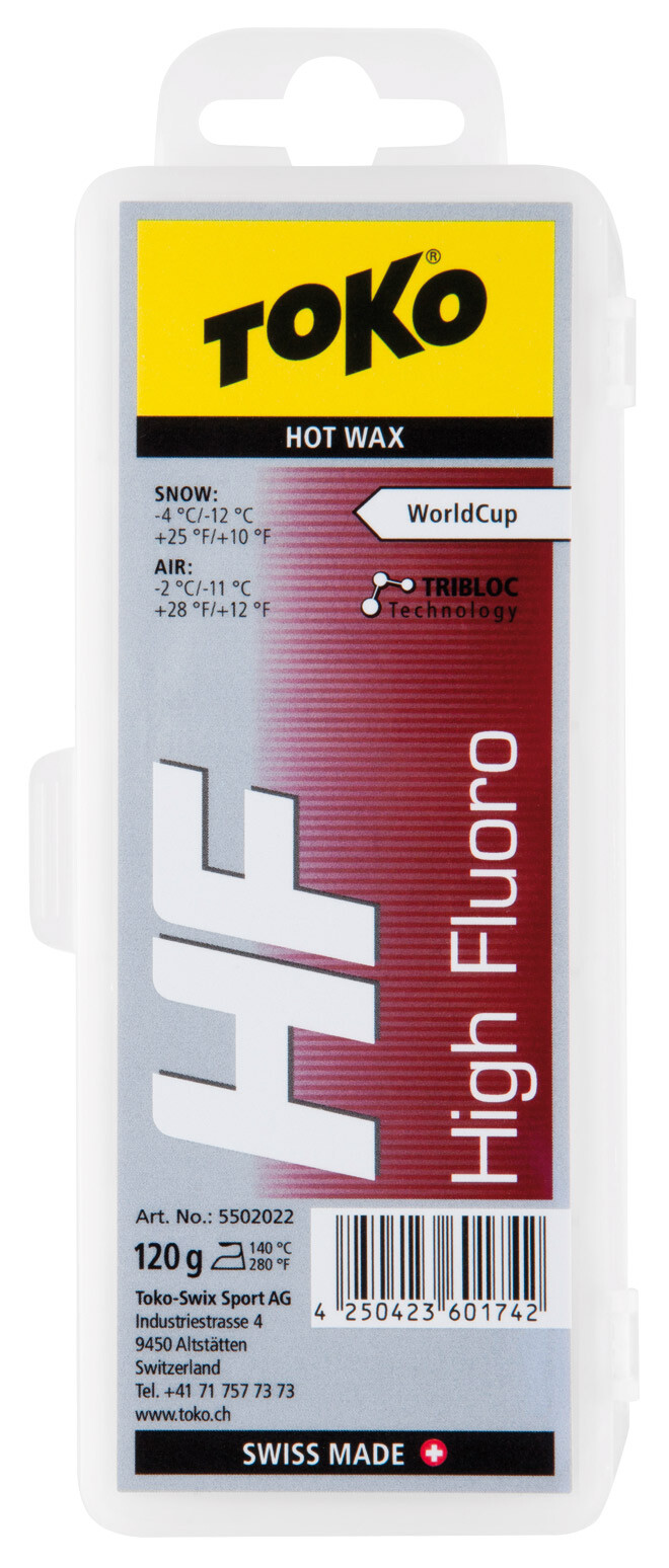 Toko HF High Fluro Hot Wax Heißwachs red red 120g NEU UVP Toko HF High Fluro Hot Wax Heißwachs red red 120g NEU UVP