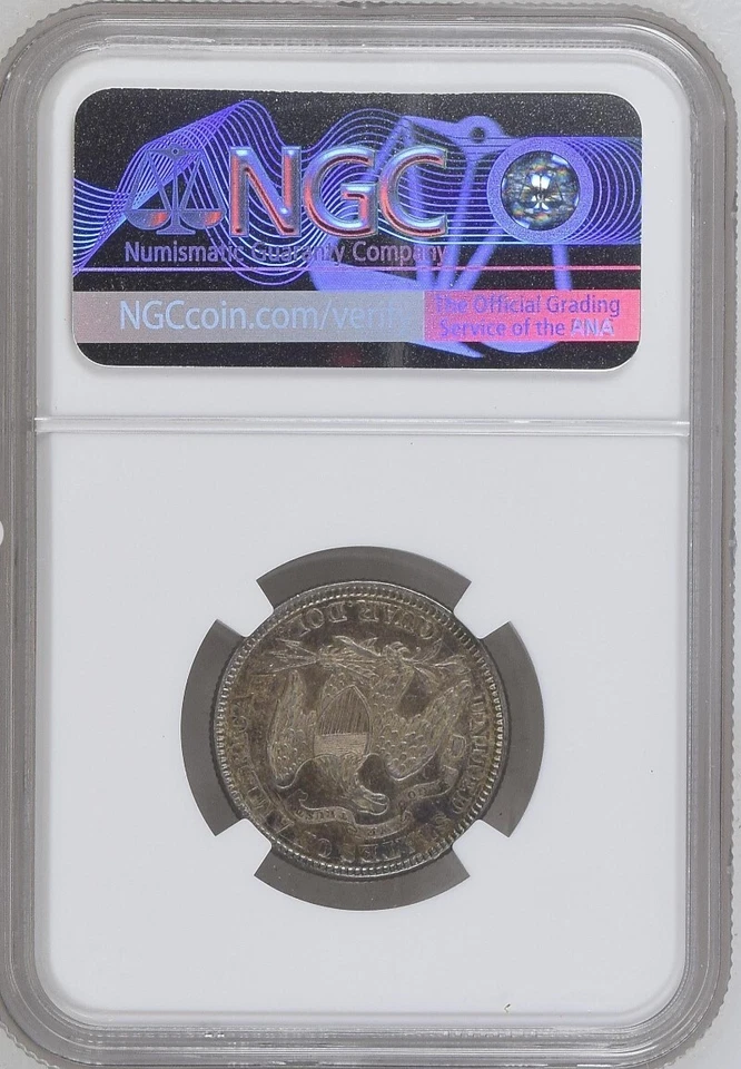 1876 Seated Quarter NGC MS61 BEAUTIFUL TONE - Image 2 of 2