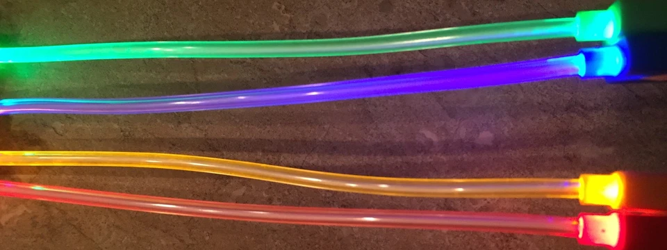 MINI LED GLOW light charger cable FOR apple iphone 6 5 4S galaxy s3 s4 micro usb - Image 2 of 4