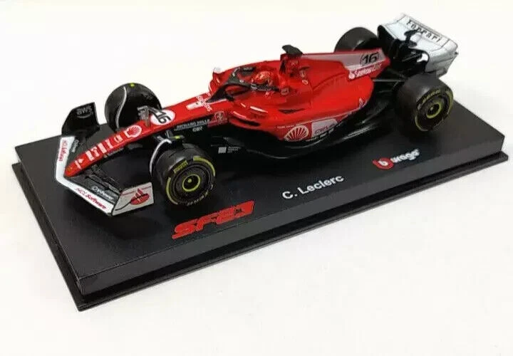 MODELLINO AUTO 1:43 BURAGO FORMULA 1 FERRARI SF-23 #16 LECLERC LAS VEGAS GP 2023 - Immagine 4 di 4