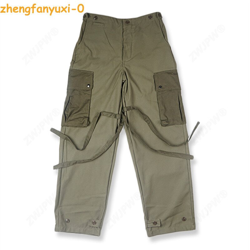 Retro WW2 US M43 Green Pants Military Tactical Outdoor Field Trousers NO SHOES