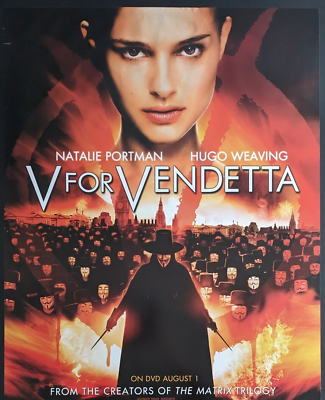 V for Vendetta (2005) Original 27x40 One Sheet Video Store Poster