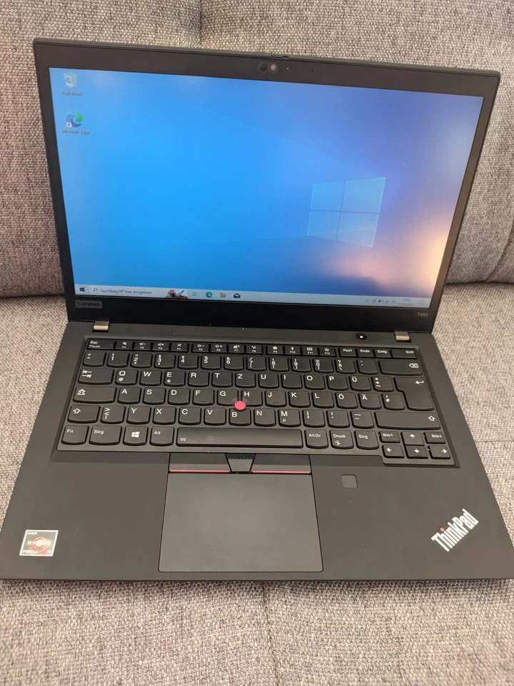 Lenovo ThinkPad T495 14" 256GB (AMD Ryzen Pro, 2.10 GHz, 8GB) - Schwarz Garantie, Foto 1 von 5