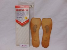 3/4 TACCO FOOTCARE INSOLES SHOE INSERTS EXCLUSIVE WOMENS SZ 10 LEATHER-GERMANY