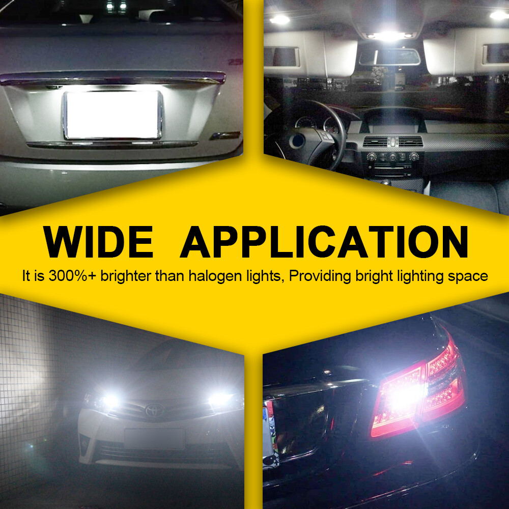 W5W 194 168 LED License Plate Light Bulbs for Toyota Highlander