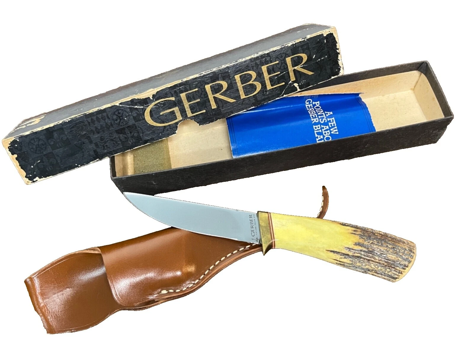Manija de cuero Gerber cuchillos, espadas de colección, Blades, armaduras y accesorios