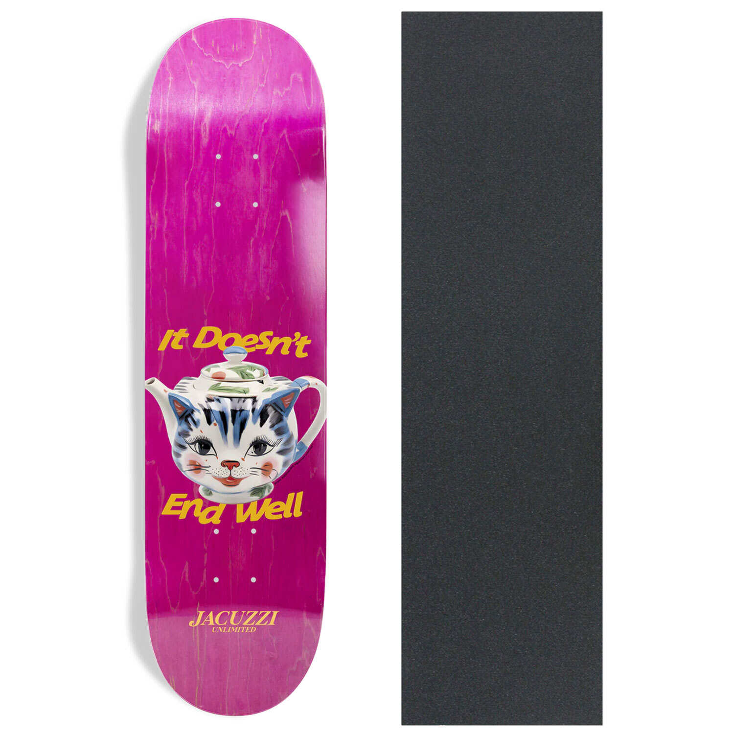 Jacuzzi Skateboard Deck Tea Pot 8.125