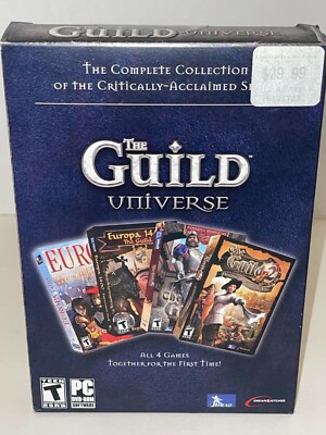 The Guild Universe 2 Europa 1400 PC 2008 NTSC Medium box New Sealed