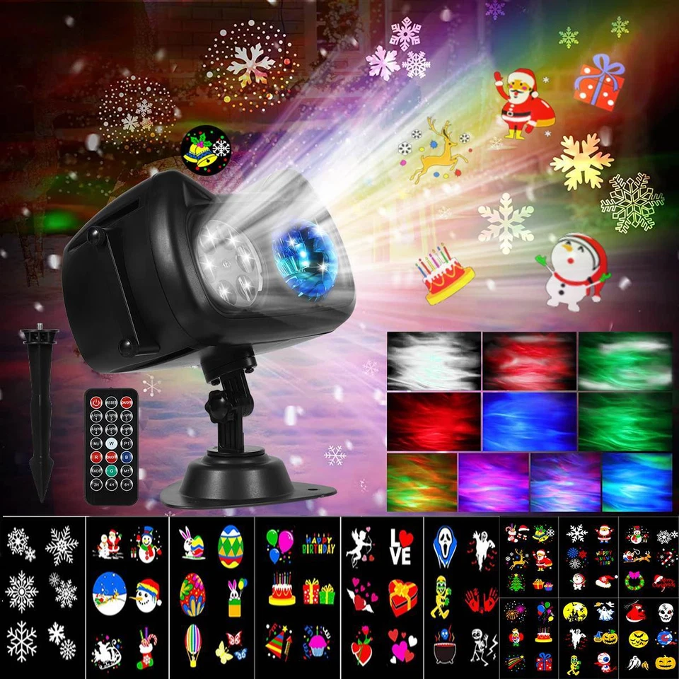 2025 LED Projector Christmas Outdoor Garden Spotlight Party Projection Lamp Laser - Image 4 of 4