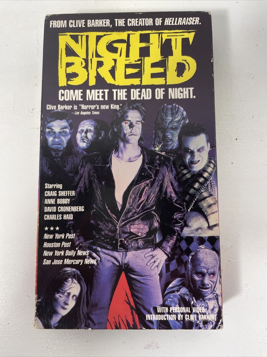 Nightbreed VHS Media Home Entertainment Rare Clive Barker Gore