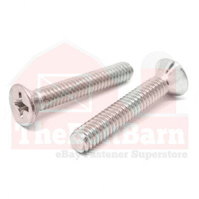 1/4''-20 316 Stainless Steel Phillips Flat Head Machine Screws (Pick Length&Qty)