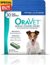 Dental Chews for Dogs, Oral Care and Hygiene Chews Small Dogs, 10-24 lbs. Blue