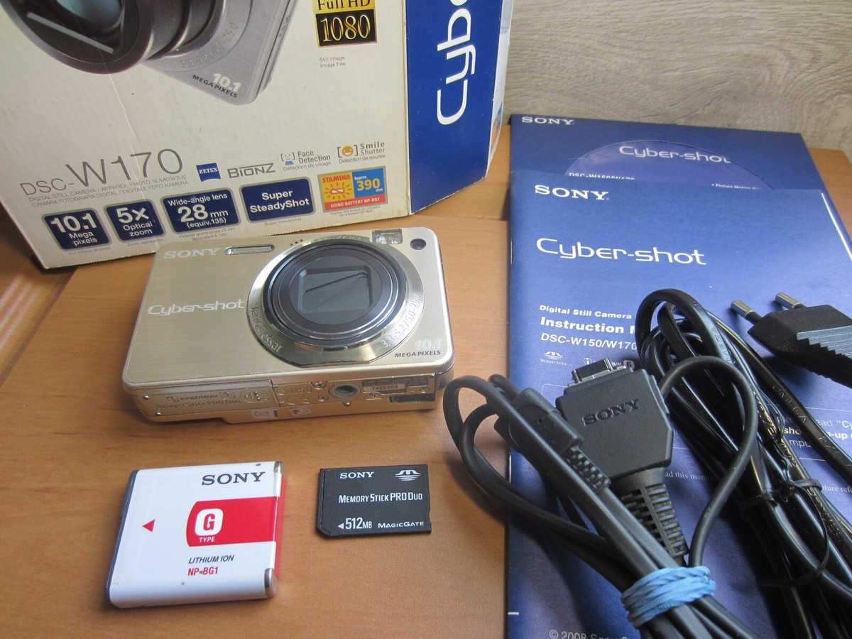 Sony Cyber-Shot DSC-W170 10.1MP 5x Zoom Digital Camera Charger