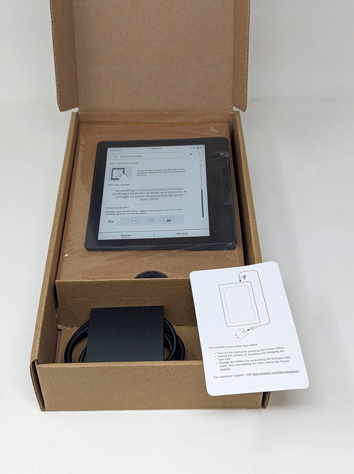 Amazon Kindle Oasis 8th Generation 4GB WiFi 6" Black E-Reader - Used