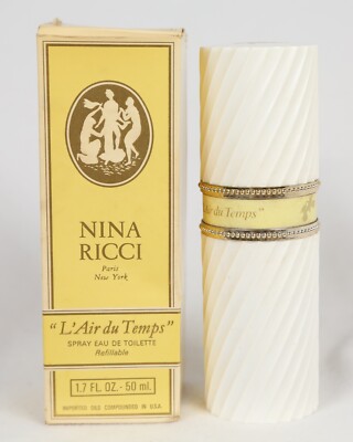 Vintage Nina Ricci Paris L Air du Temps Eau de Toilette Spray Perfume 1.7 oz