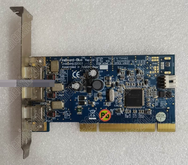 1PC used Taiwan Unibrain FireboardBlue™ Ver.1.1 1394 Acquisition Card