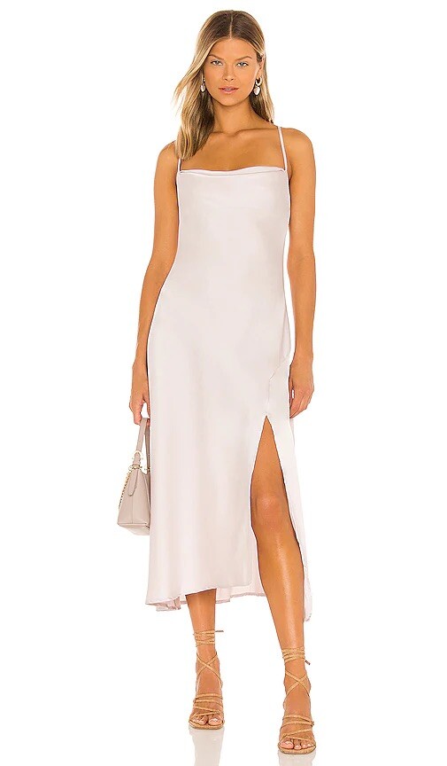 white christmas dresses Maxime Pearl Straps Maxi Dress