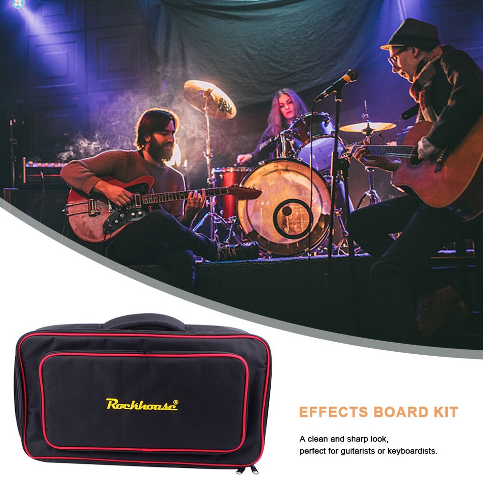 Pedalboard Carrying Bag 600D Oxford Cloth Effects Pedal Board Bag Large