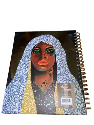 8.5X11 SketchBook Hardcover Spiral Bound Shaunt’e Lewis Artist Black History - Picture 2 of 4