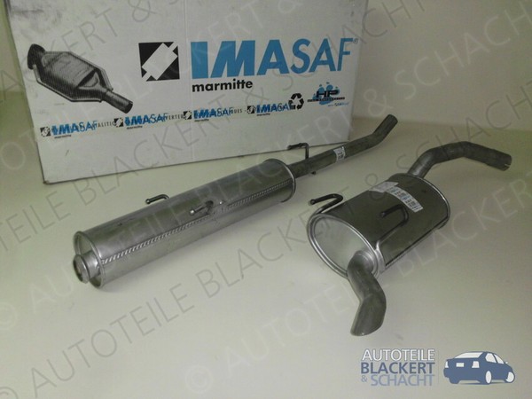 Imasaf Auspuff Ab Kat + Anbauteile für Peugeot 806 2.0 16V 97KW 1998-2000-image