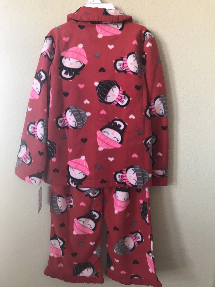 Nuevo con etiquetas Conjunto de pijama para niñas pantalones de manga larga corazón rojo jumping beans talla 4 Foto 3 de 4